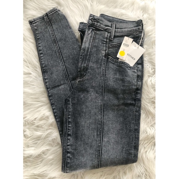 MOTHER •NWT• The Swooner Ultra High-Rise Seamed Skinny Jeans - Picture 2 of 3